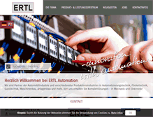 Tablet Screenshot of ertl-gmbh.de